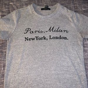 Gray Forever 21 T-shirt